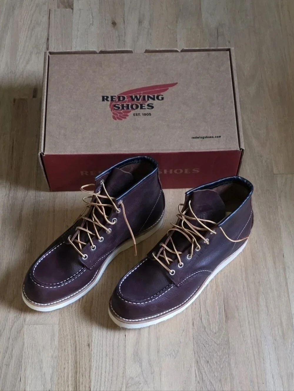 BNIB Red Wing 8138 Classic Moc Toe Boots Briar Oil Slick Leather Men's 9.5